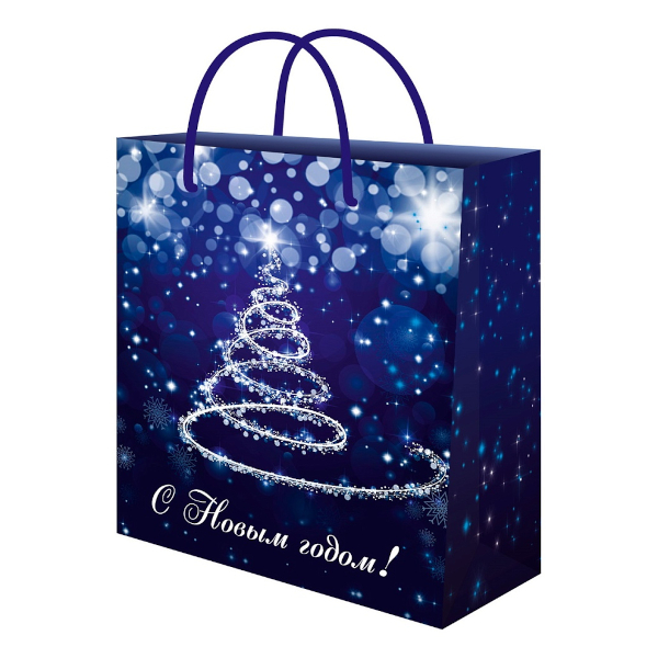 Пакет бумажный 32,7*26,4*13,6см "Волшебная ёлка" ППК-2362 Dream cards