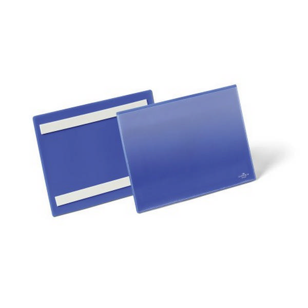 Карман самоклеящийся А5 Durable горизонтальный синий 1795-07 