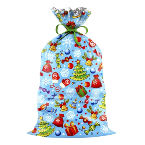 Пакет полимерный без ручек 40*25см "НГ. Конфеты" 20мкм ПП-4657 Миленд