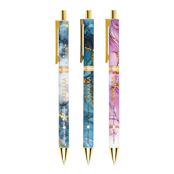 Ручка шар. автомат. 0,5мм, синий, ассорти корп. "Carrara. Bright" 20-0281/62 Bruno Visconti