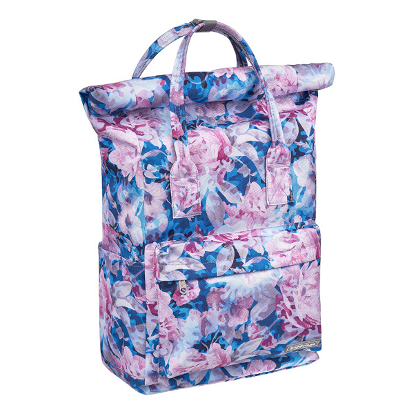 Рюкзак-сумка Erich Krause "ActiveLine Rolltop 17L Misty Flowers" 1отд., 3карм., 45*29*14см 54858