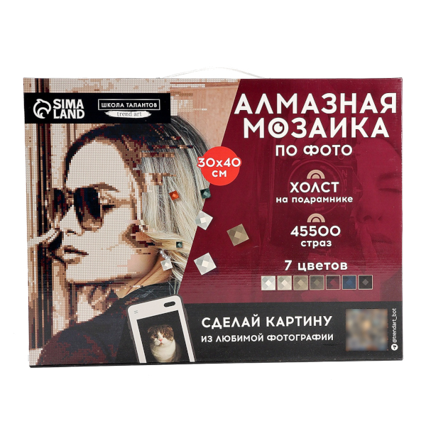 Алмазная мозаика Школа талантов 30*40см "Vintage" 10699407