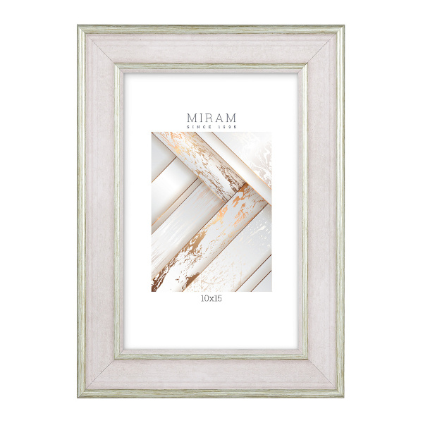 Фоторамка 10*15 пластик, багет 25мм, розовый, вставка пластик, ножка 642490-4 МИРАМ