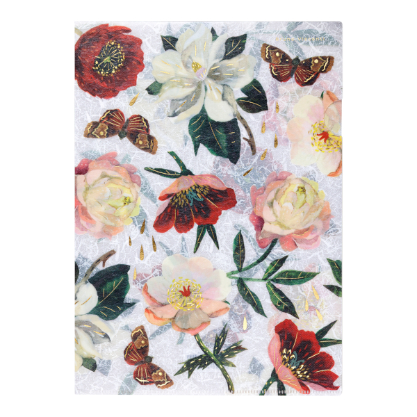 Папка-уголок А4, 1отд., 180мкм, рисунок "Пионы" 14-038/11 Bruno Visconti