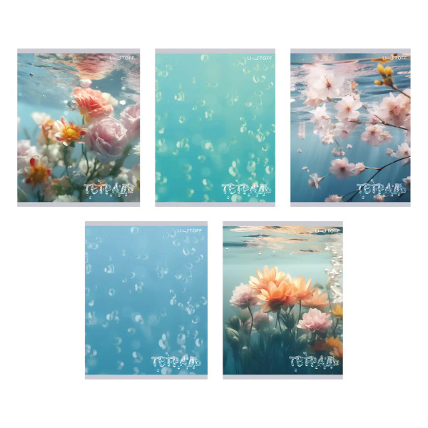 Тетрадь 48л А5 клетка "Поэзия природы" картон, ассорти ТК489127 Listoff