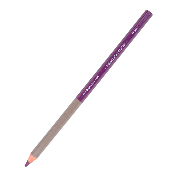 Карандаш дерево, 6-гран., фиолетово-розовый 084 "GrafArt PRO" 194084 Малевичъ (1шт)