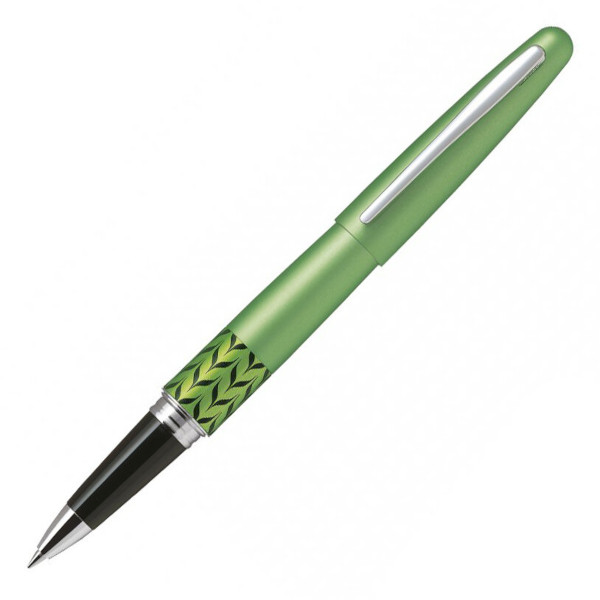 Роллер 0,7мм, черный, корп. зеленый "Retro Pop. MetallicLight green" BLV-BMR37-M (MB) Pilot