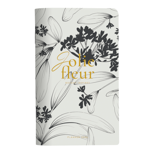 Планинг 2026г А6+ Infolio "Fleur" скоба, картон, айвори N6033