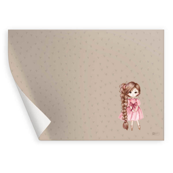 Пленка для уроков труда 50*70см "Девочка с косой" 72992 Феникс+