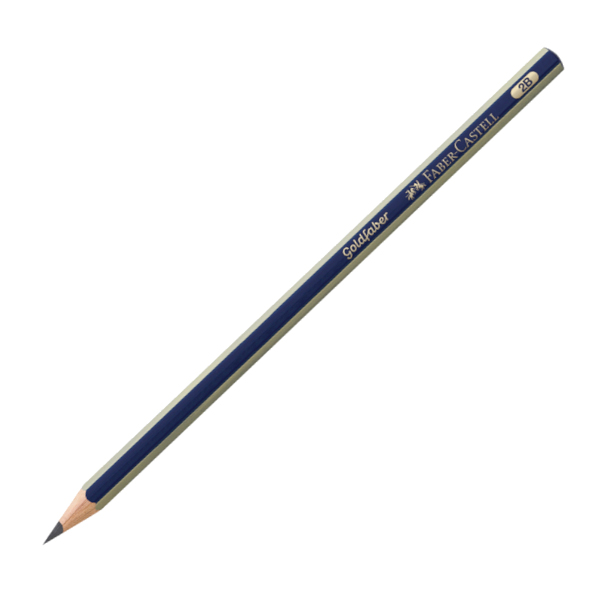 Карандаш ч/гр 2B, дерево, 6-гран., без ласт., "Goldfaber 1221" 112502 Faber-Castell