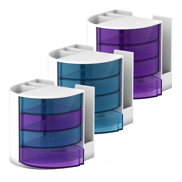 Подставка-органайзер Erich Krause "Venezia. Classic" 19*18,5*10,5см, пластик, 7отд., ассорти 55781