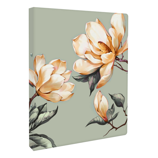 Папка 2 кольца А4, 20мм, 600мкм, рисунок "Магнолия" 72242 Феникс+