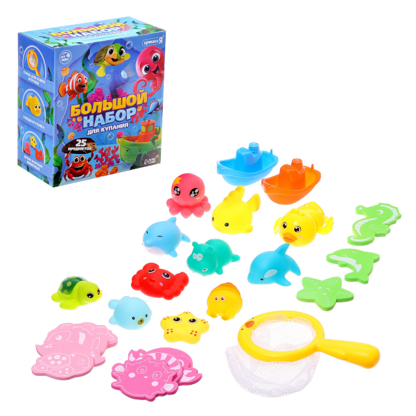 Игровой набор "Для ванны. Большой" 25предм. 10665857 Крошка Я