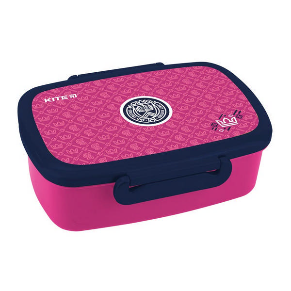 Ланчбокс Kite College Line 750мл, 2 отсека,в компл. ложка,вилка розовый K19-163-3
