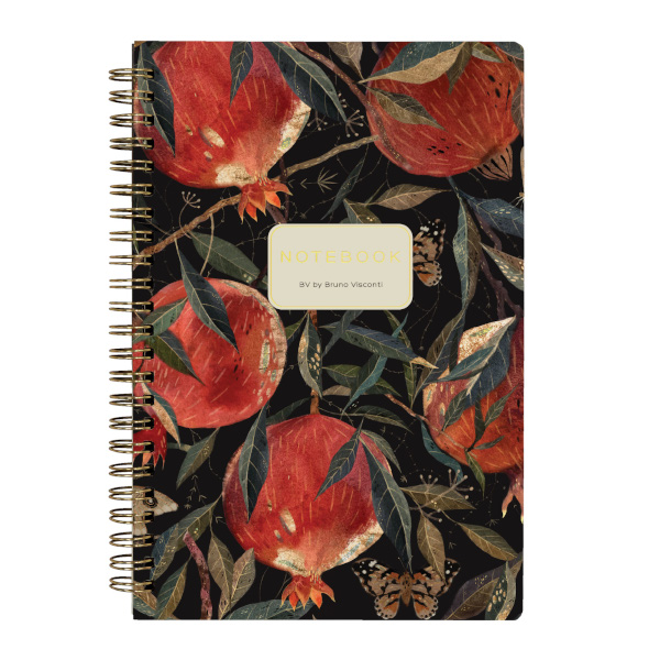 Тетрадь 60л А5 клетка/гребень "Гранат" картон, рисунок 7-60-201/27 Bruno Visconti