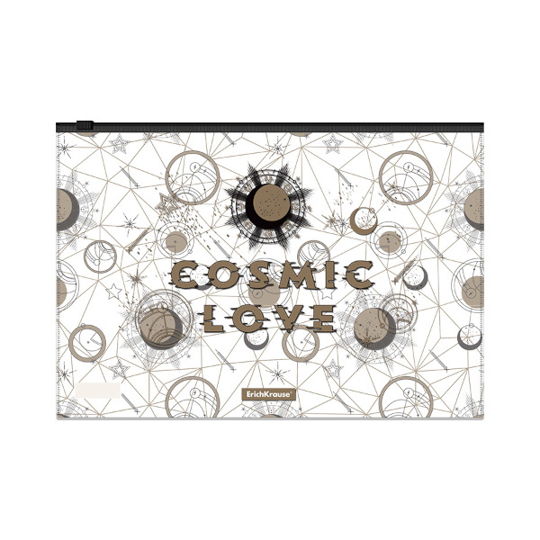 Папка на молнии "ZIP" А4, пластик, 160мкм, рисунок "Magic Sky" 54053 Erich Krause