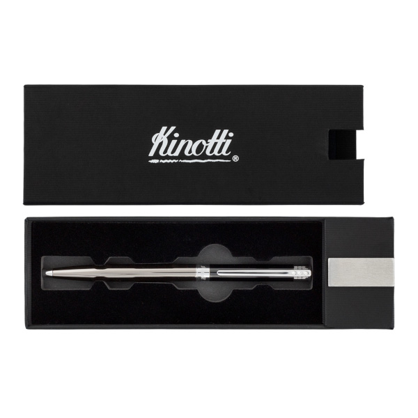 Ручка подарочная Kinotti "Cervetto" синяя, корпус металл, поворот. мех., 1,0мм KI-162343