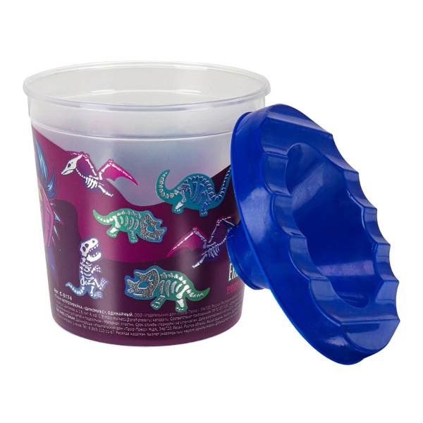 Стакан-непроливайка, 1 отделение с крышкой "Диномикс" С-8174 Проф Пресс