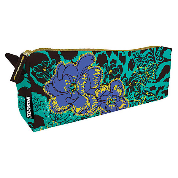 Пенал-косметичка 1 отд., 20*8см, без напол., зелено-черный SVBB-RT3-4244 Seventeen