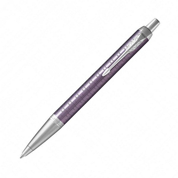 Ручка шар PARKER "IM Premium Dark Violet C" синяя, фиолет. алюм. корп., хром. отд., 1мм 1931638