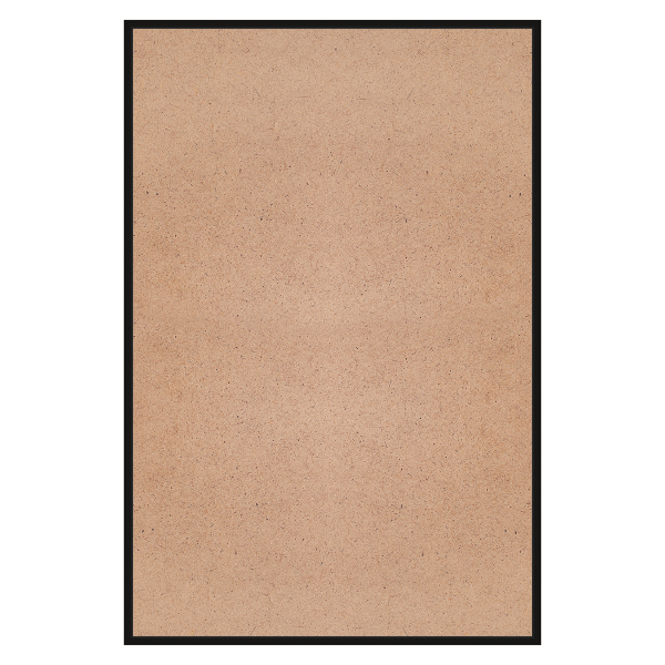 Фоторамка 40*60 алюминий, багет 7мм, черный, вставка пластик ПН-01 Нельсон