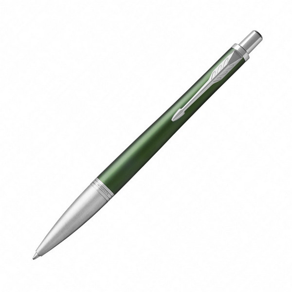 Ручка шар PARKER "Urban Premium Green CT" синяя, стал. зел. алюм. корп., хром. отд., 1мм 1931619