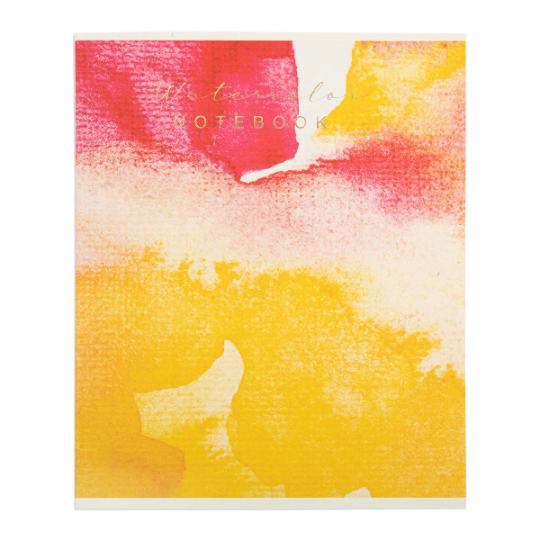 Тетрадь 48л А5 клетка "Watercolor" картон, красно-желтый SVT_480321_01 Светоч