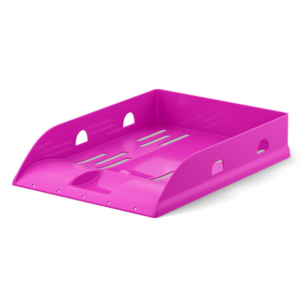 Лоток горизонтальный "Base. Vivid" пластик, маджента 57936 Erich Krause