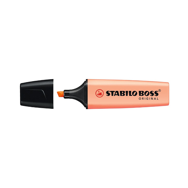 Текстовыделитель Stabilo Boss Original Pastel /бледно-оранжевый/cкошенный/ 5мм 70/125