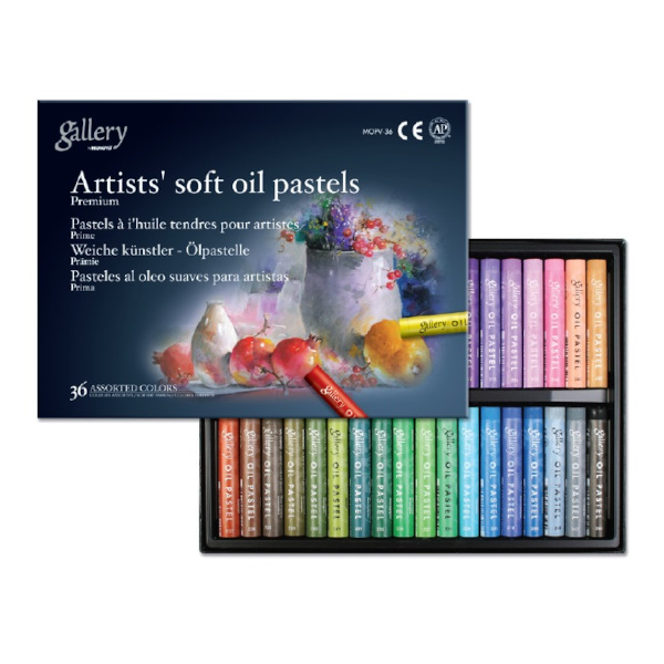 Пастель масляная мягкая проф. Mungyo "Soft Oil Pastels" 36цв, картон. кор. MGMOPV36 