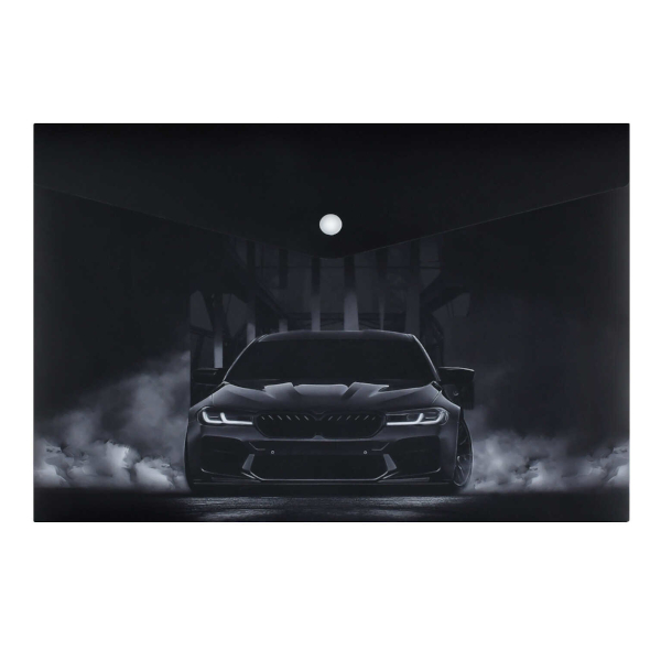 Папка-конверт на кнопке А4, 1отд., 180мкм, рисунок "Драйв" 72365 Феникс+