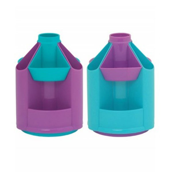 Подставка для пиш. прин. "Мini Desk" 10,7*14см, пластик, бирюз./фиолет. ОР92 Стамм