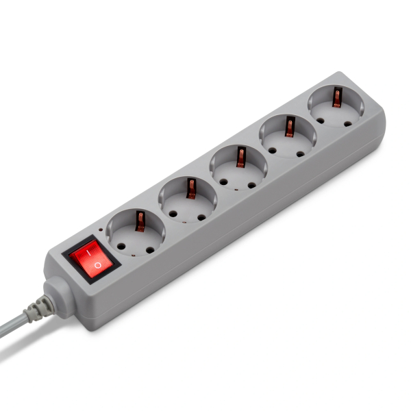 Фильтр сетевой 5 розеток, заземление, 3м, белый СУ10-005 7044 Радист