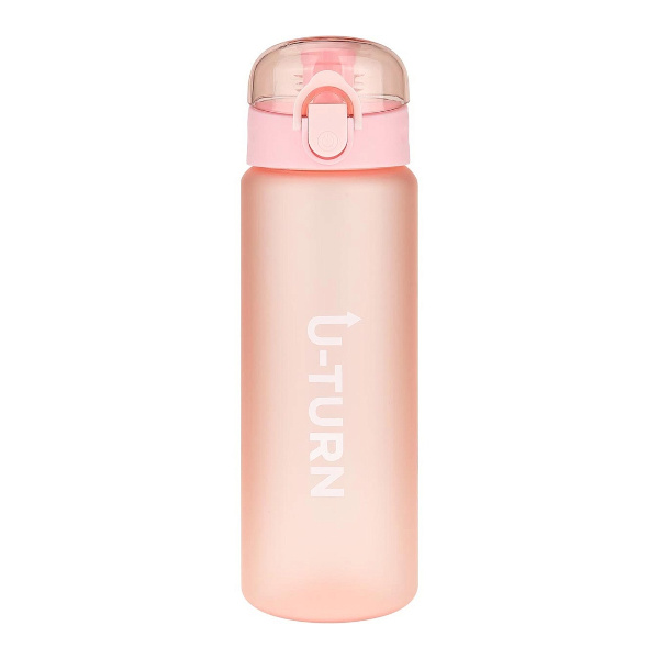 Бутылка для воды Миленд "U-Turn. Нежный оттенок" розовый, 780мл, петля УД-9372