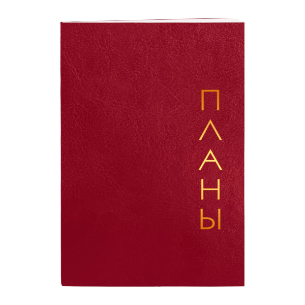Записная книга А6+ 80л "Proxima. Красный" клетка, сшивка, интегр.обл., иск.кожа КЗРКФ6804270 Listoff