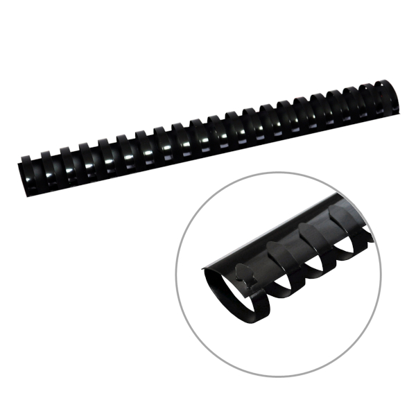 Пружина для переплёта пласт. 35мм (до 330л) черная 1шт