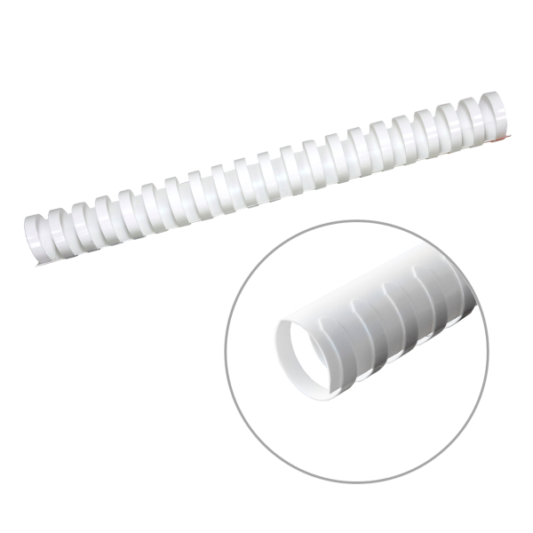 Пружина для переплёта пласт. 28мм (до 270л) белая 1шт