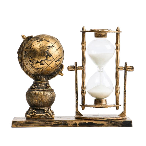 Часы песочные сувенирные "Глобус" 15,5*7*12,5см 7109225