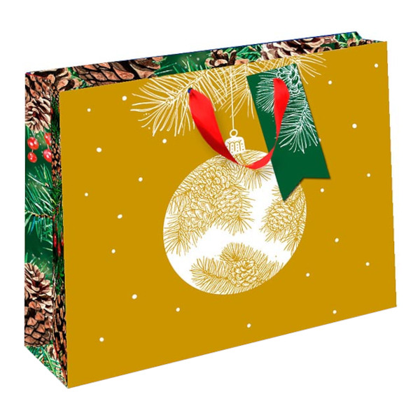 Пакет бумажный 14,5*11,5*6,5см "Шар на желтом" 0593.574 Арт Дизайн