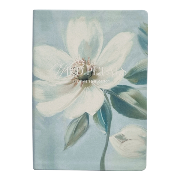 Ежедневник не дат А5- Infolio "Petals. Цветок" 160л., интегр. обл., иск. кожа, рисунок I1861/flower