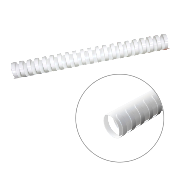 Пружина для переплёта пласт. 25мм (до 240л) белая 1шт