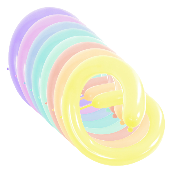 Набор шаров для моделирования "Макарунс" d-5см, 100шт, ассорти 626001 Дон Баллон