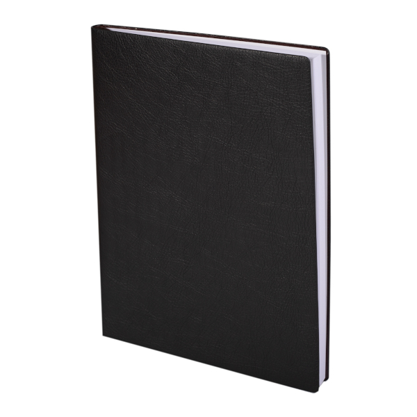 Ежедневник А5 не дат Yalong 110л, иск.кожа, интегральный переплет, черный YL-E-722/1