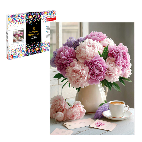 Алмазная мозаика Феникс+ 30*40см "Букет пионов" 70845