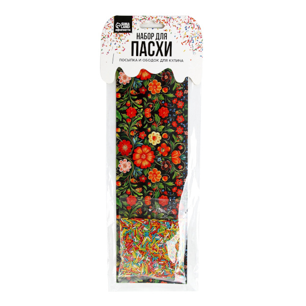 Набор пасхальный "Хохлома" посыпка - 50г. формы - 2шт 10852236 KONFINETTA
