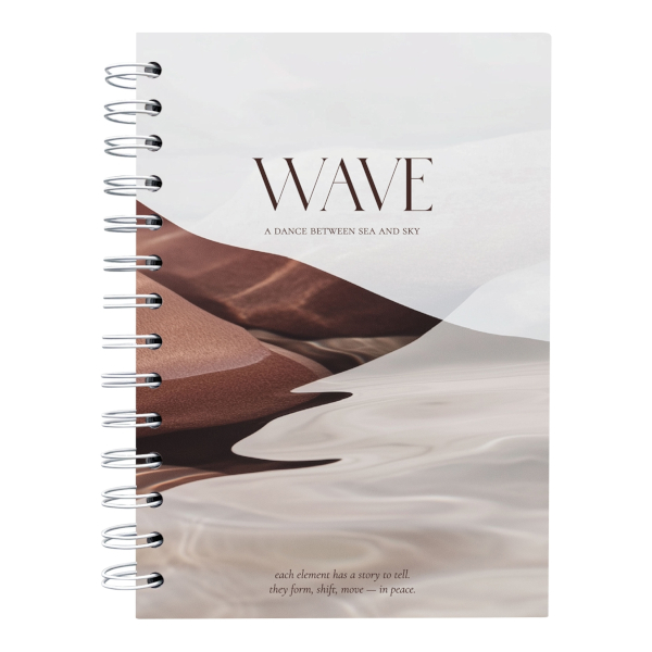 Тетрадь 120л А5 клетка/гребень "Elements. Волна" тв.обл., рисунок N6328 Be Smart