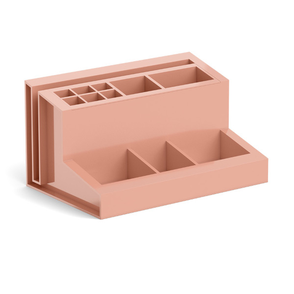 Подставка для пиш. прин. "Leader. Powder" 11,8*18*9,8см, пластик, персиковый 55796 Erich Krause