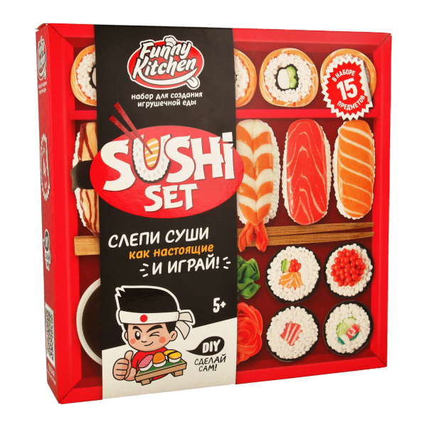 Набор для творчества Slime лаборатория "Funny Kitchen Sushi set" SS500-40213