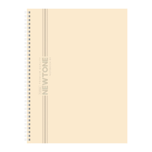 Тетрадь 80л А4 линейка/гребень "NEWtone Pastel Лунный камень" картон, беж 80Т4лA2гр_05058 Hatber