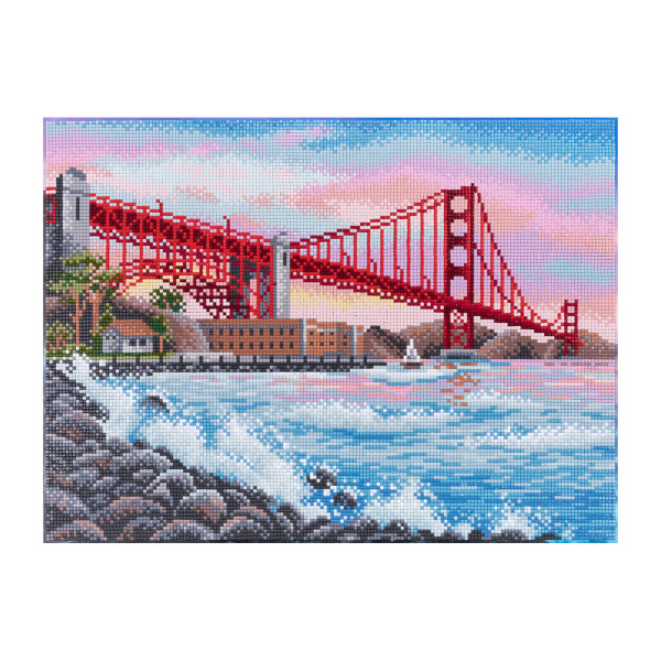 Алмазная мозаика ФРЕЯ 30*40см "Мост Сан-Франциско" ALPD-068